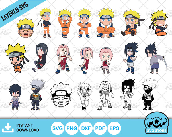 Naruto Svg Layered 