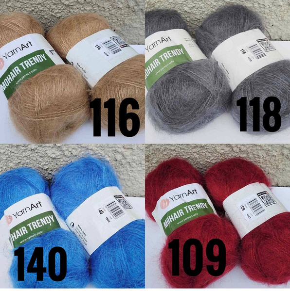 YARNART MOHAIR TRENDY - KNITTING YARN