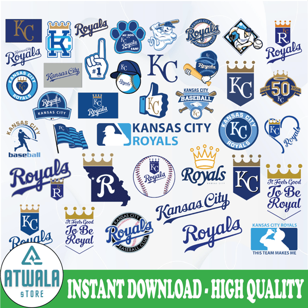 Kansas City Royals Baseball svg, mlb svg, eps, dxf, png, digital