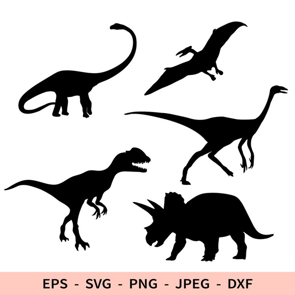 Pterodactyl - Svg, Dxf, Eps, Png, Jpg, Vector Art, Clipart, Cut File,  Dinosaur Svg, Pterosaur Svg, Flying Reptile Svg, Dino Cut File