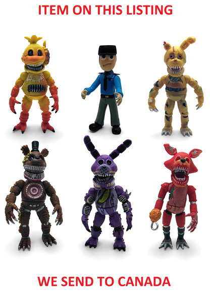 5pcs Five Nights At Freddy's FNAF SET Christmas PizzaPlex Security Breach  Figure