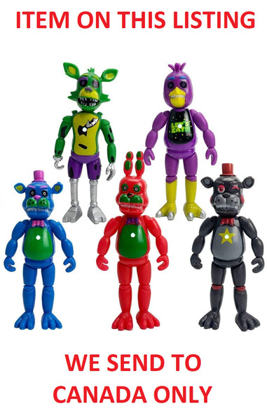 Five Nights at Freddy's Security Breach Complete Set of 5 Action