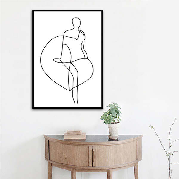 Three minimalist line prints can be downloaded 1