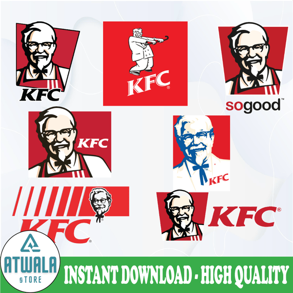 Kentucky Fried Chicken Logo Bundle svg, KFC svg, fastfood sv - Inspire ...