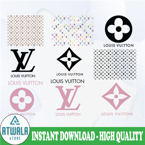 Louis Vuitton Pattern SVG PNG DXF EPS Cut Files For Cricut And