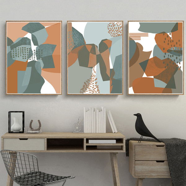 Abstraction triptych of 3 prints, you can download 3