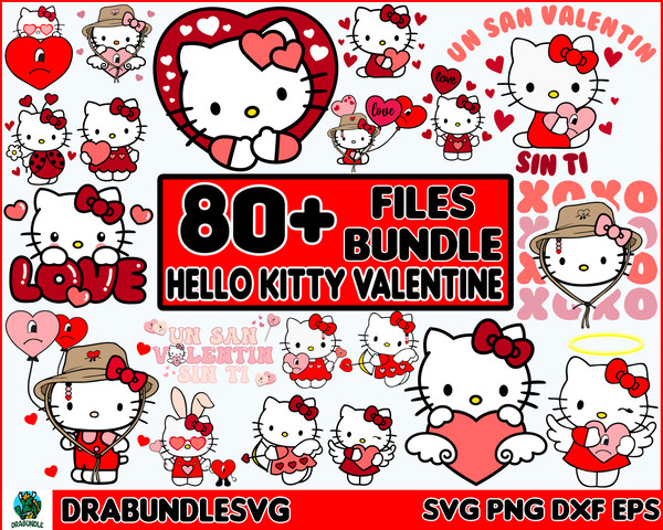 80 Hello Cat Heart Love Svg, Layered Valentine Cat Svg, Hello Cat Png, Cupid Cat Png, Svg Files For Cricut,.jpg