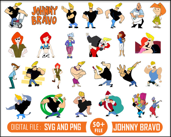 Johnny Bravo SVG, Johnny Bravo Vector, Johnny Bravo SVG Bundle, Johnny Bravo Cricut, Johnny Bravo Cut, Johnny Bravo Png, Johnny Bravo Art.jpg