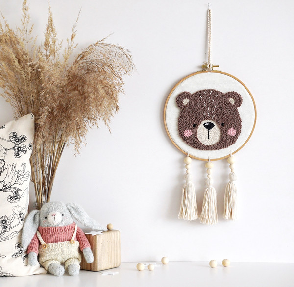 Punch Needle Kit - Hello Bear – Figured'Art