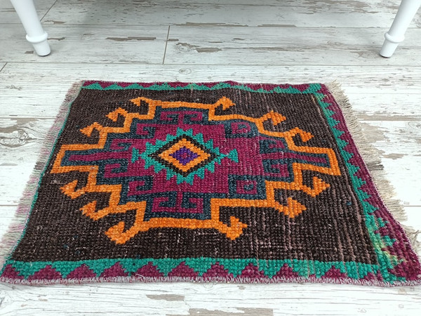 Small Rug, Turkish Rug, Vintage Rug, Decorative Rug, Bath Mat Rug, Door Mat Rug, Boho Rug03.jpg