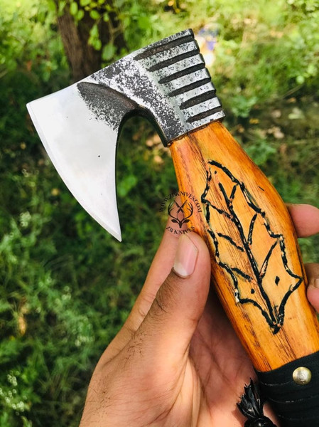 Groomsmen Proposal Custom Hatchet Axe, Personalized Splitting Maul, Handmade Engraved Throwing Hatchet Axe, Tomahawk Axe, Best Man Proposal02.jpg