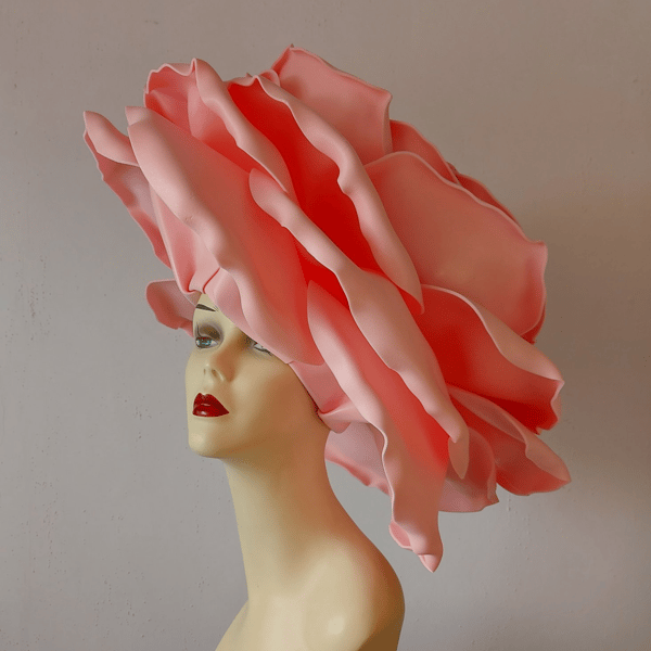 Kentucky Derby Hat, Wedding headdress, Rose Headpiece.jpg