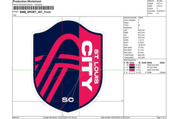 St. Louis CITY SC Logo Embroidery Designs, MLS Embroidery fi