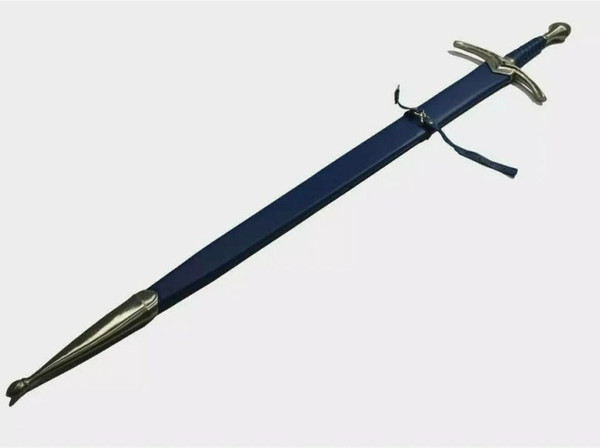 Monogram Sword, Sword of Glamdring the Elvenking Long Sword, Wall Mount Decor, Battle Ready Sword, Fantasy Swords,Handmade Engraved Costume7.jpg
