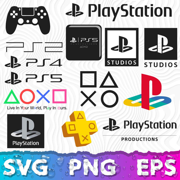 playstation 4 logo vector