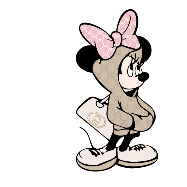 Minnie Gucci Svg, Logo Svg, Minnie Mouse Svg, Gucci Svg, Guc