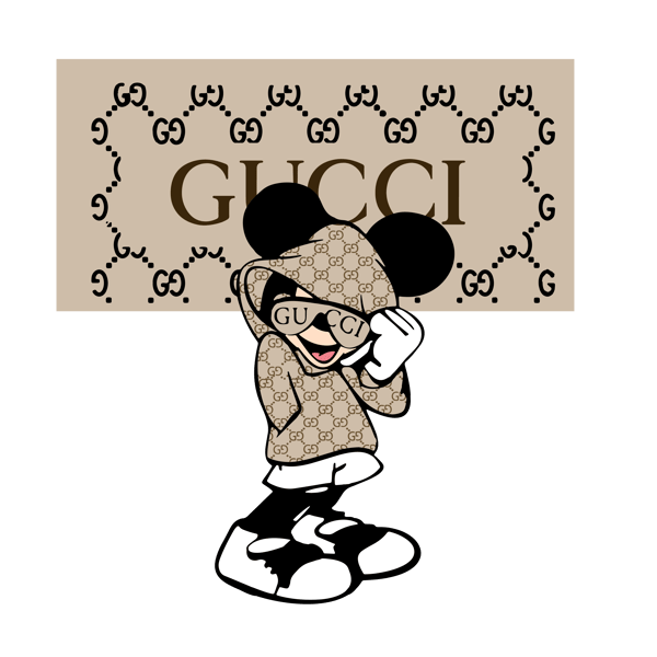 Gucci Logo With Mickey Mouse SVG, Gucci Mickey Logo Svg, Brand Fashion Logo  SVG, Gucci SVG, PNG, DXF, EPS