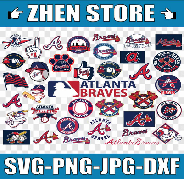 13 Files Atlanta Braves Svg, Cut Files,Baseball Clipart, Cricut contains  dxf, eps,Atlanta, Braves svg, MLB svg, MLB sv