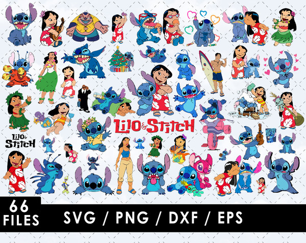 Lilo SVG, Stitch SVG, Nani SVG, David SVG, Jumba SVG, Pleakley SVG, Cobra Bubbles SVG, Gantu SVG, Experiment 626 SVG, Lilo and Stitch characters SVG, Disney mov