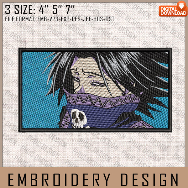 Hisoka Embroidery Design File, Hunter x Hunter Anime Embroid - Inspire  Uplift