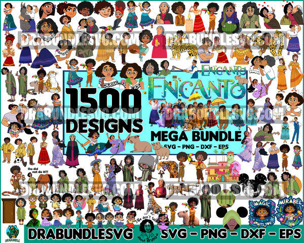 1500 Encanto SVG, Encanto svg png Bundle, Mirabel svg, Encanto clipart, For Encanto birthday or shirt clipart, Encanto png.jpg
