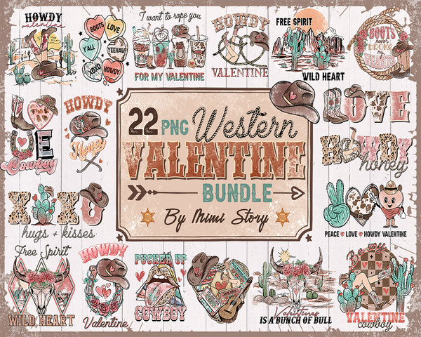 Western Valentine Svg Png Bundle Howdy Cowboy Valentine Cupids Aim Brewing Co Howdy Honey Yee To My Haw Pucker Up Love Lodge Cowgirl Boots.jpg
