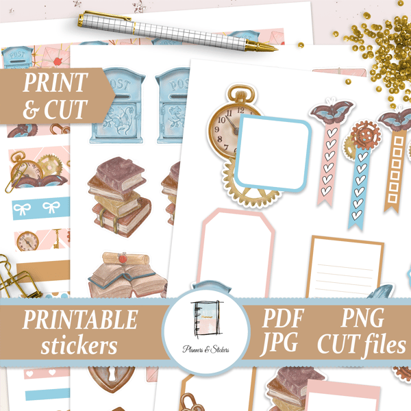 Journal Sticker Set PNG Image, Cute Colorful Journal Stickers Set Free  Printable, Stickers, Journal, Cute Stickers PNG Image For Free Download