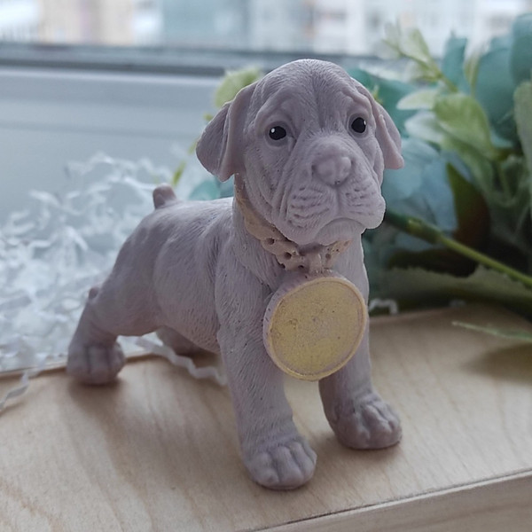 Dog with a medal - silicone mold - Inspire Uplift