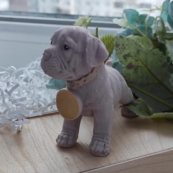 Dog with a medal - silicone mold - Inspire Uplift