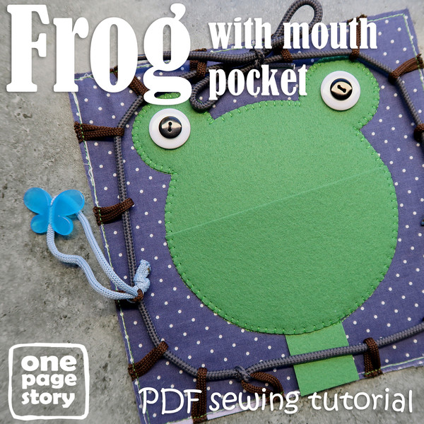 felt frog PDF pattern