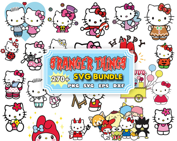 270 Hello Kitty Svg, Kawaii Kitty Svg Bundle, Cute Cat Svg, Png Cut File Cricut Silhouette, Kawaii Kitty Clipart, Sticker Svg.jpg