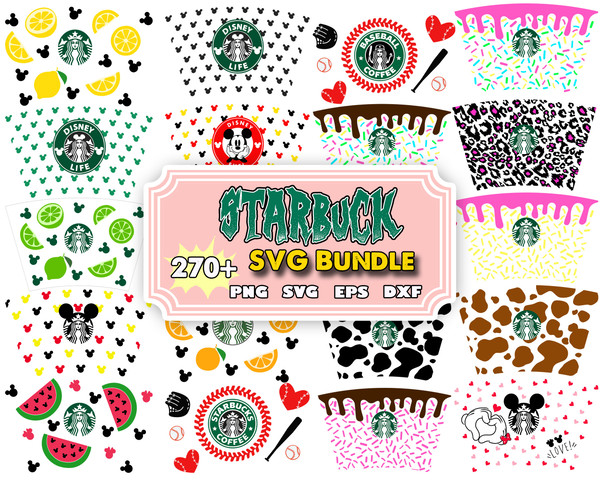 270 Starbucks Wrap Luxury svg bundle,Starbucks Wrap svg, Starbucks bundle, Starbucks Svg files for Cricut & Silhouette.jpg