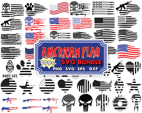 American Flag Svg For Cricut and Silhouette, USA Flag Cut File, American Flag Svg, Png, Jpg, Eps, Dxf, Patriotic Flag.jpg