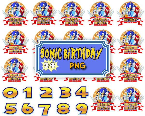 Sonic the Hedgehog Birthday Png, Sonic Birthday Party Png, Birthday Family  Png Digital.jpg