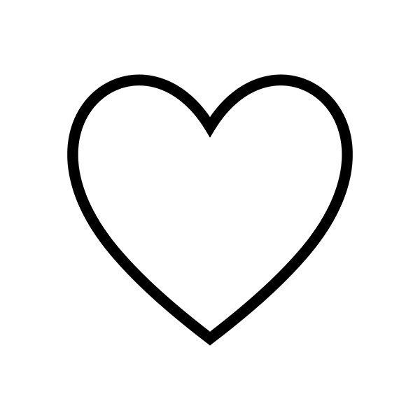 Heart Outline SVG PNG. Digital Download - Inspire Uplift