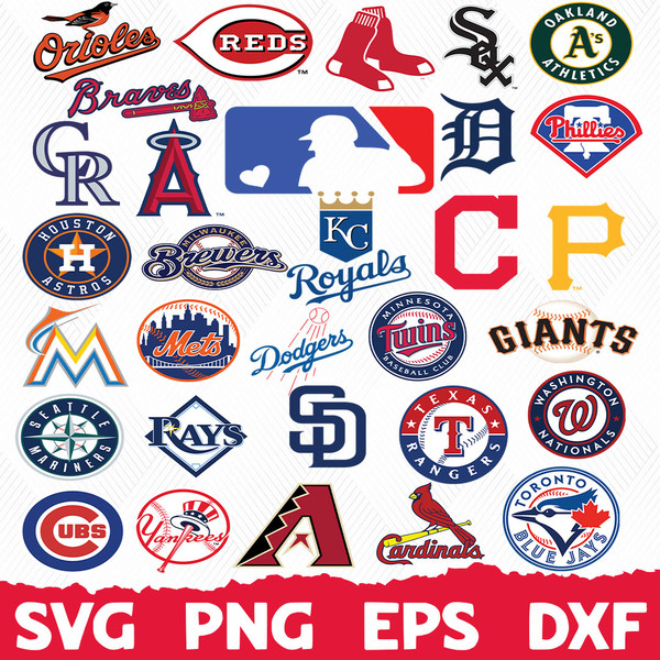 MLB Teams SVG, MLB Svg, All MLB Teams Svg, MLB Logo Svg, MLB - Inspire  Uplift