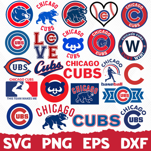 MLB Logo Chicago Cubs, Chicago Cubs SVG, Vector Chicago Cubs