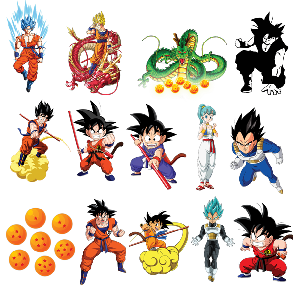 Goku Svg, Dragon Ball Svg, Goku Anime Svg, file for cricut, Anime svg, png,  eps, dxf digital download
