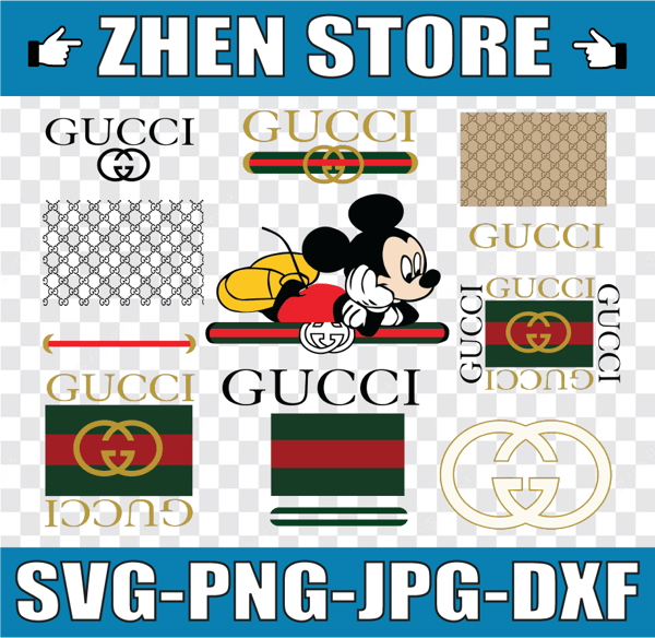 Gucci Chanel Louis Vuitton Logo Bundle SVG, Gucci Logo, Gucc