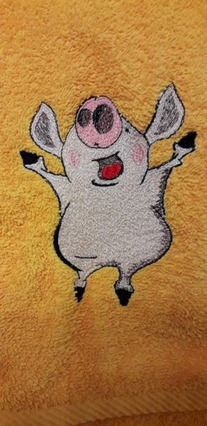 Roblox piggy embroidery design
