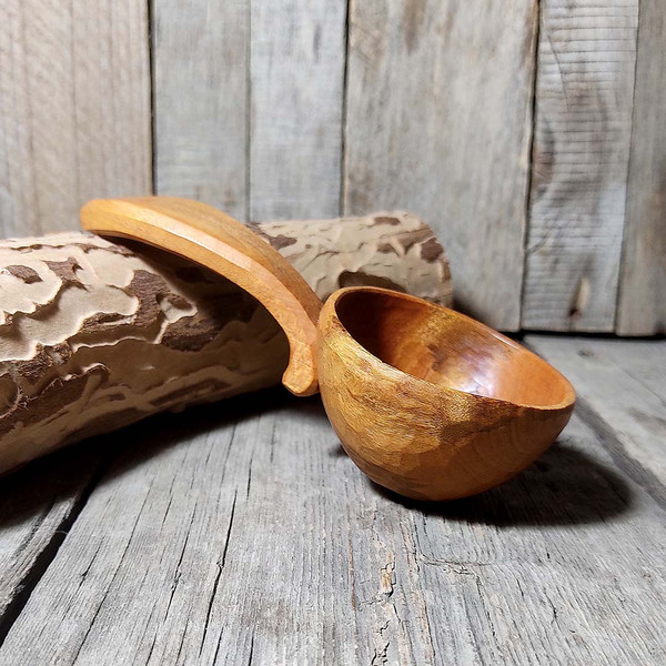 Handmade coffee scoop spoon Wooden tea scoop Hand carved woo - Inspire  Uplift