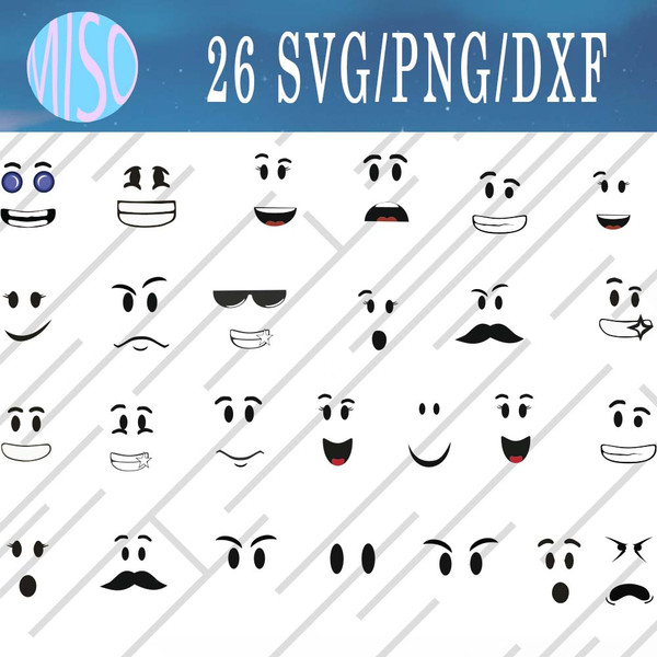 Roblox Face Bundle SVG