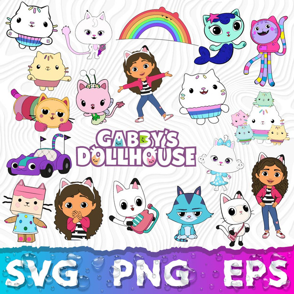 Gabby Dollhouse SVG, Gabbys Dollhouse PNG, Gabbys dollhouse - Inspire ...