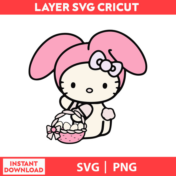 Hello Kitty Friends Svg, Hello Kitty Svg, Kawaii Kitty Cat S - Inspire  Uplift