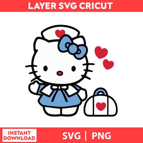 Hello Kitty Friends Svg, Hello Kitty Svg, Kawaii Kitty Cat S - Inspire  Uplift