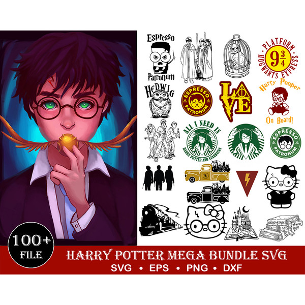 100 Harry potter bundle svg,Harry potter Christmas svg, Christmas svg,dxf,png Digital Dowload.jpg