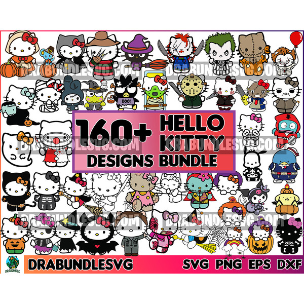 160 Hello Kitty Christmas Svg, Hello Kitty Svg, Christmas Kitty Svg, Hello Kitty Christmas Svg, Jack Skellington, Christmas Svg Instant Download.jpg