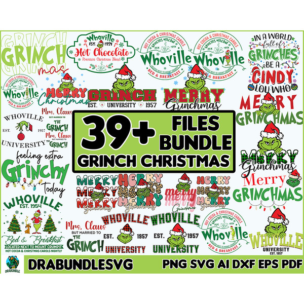 39 Grinchmas PNG Bundle, Merry Grinchmas Svg & Png, Christmas Movie, Funny Christmas Png, Grinchmas, Digital Instant Download.jpg