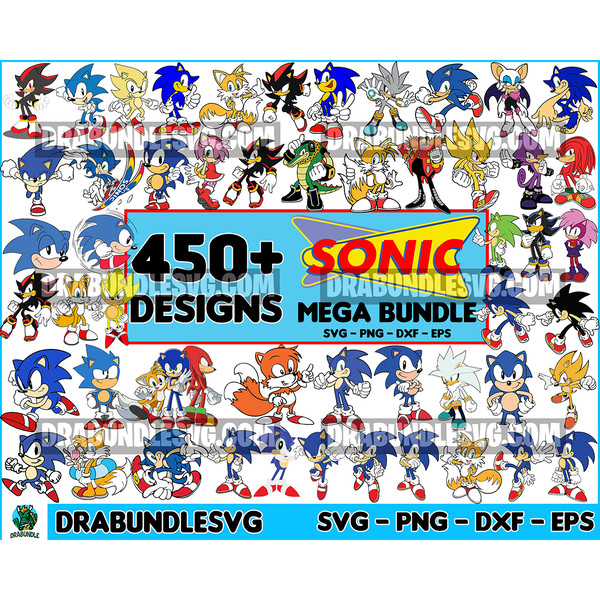 450 Sonic Svg Bundle, Svg Cricut, Svg Bundle, Sonic Svg, Cartoon Svg, Cut Files, Svg For Kids, Mom Svg, Family Svg.jpg