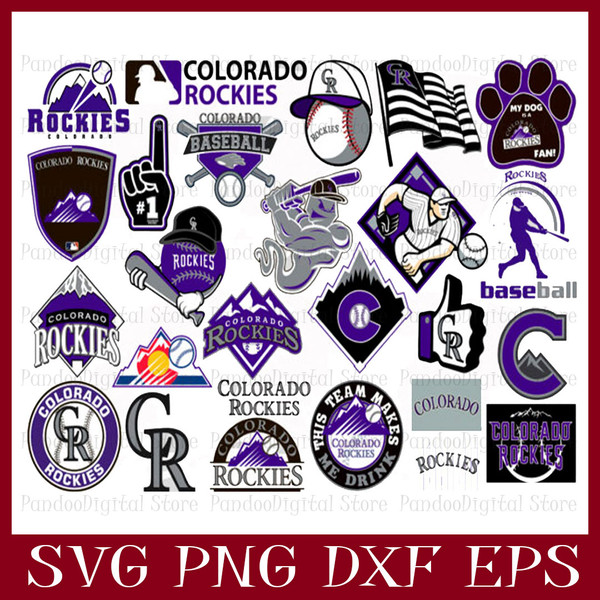 Colorado Rockies Logo SVG, Colorado Rockies PNG, Cricut Colo